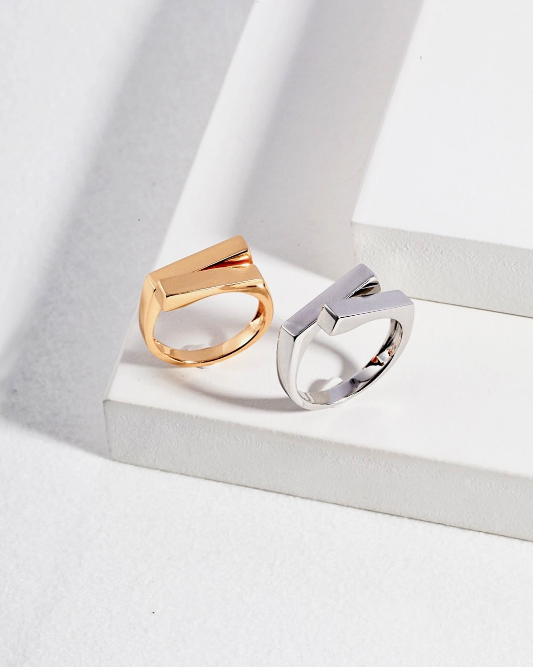 18K Gold Plated Vermeil Crossover Ring