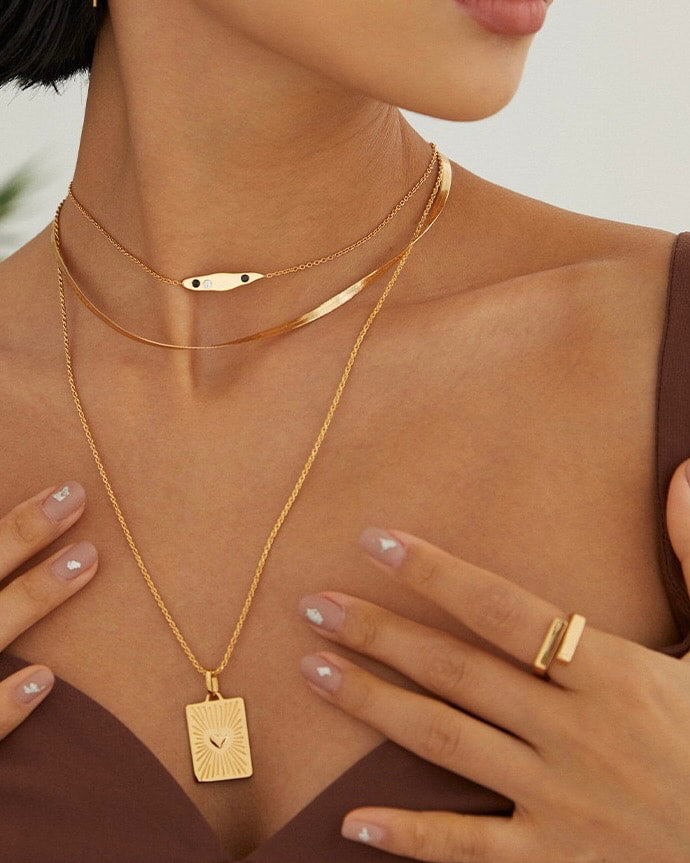 18K Gold Plated Vermeil Crossover Ring
