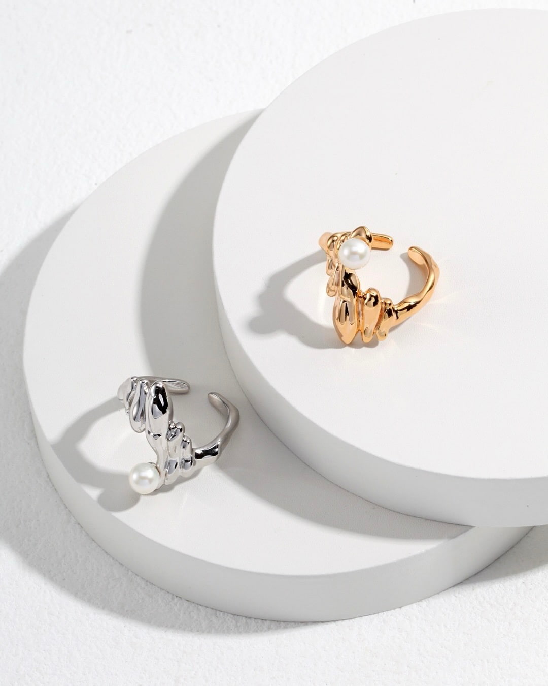 18K Gold Plated Vermeil Irregular Ring