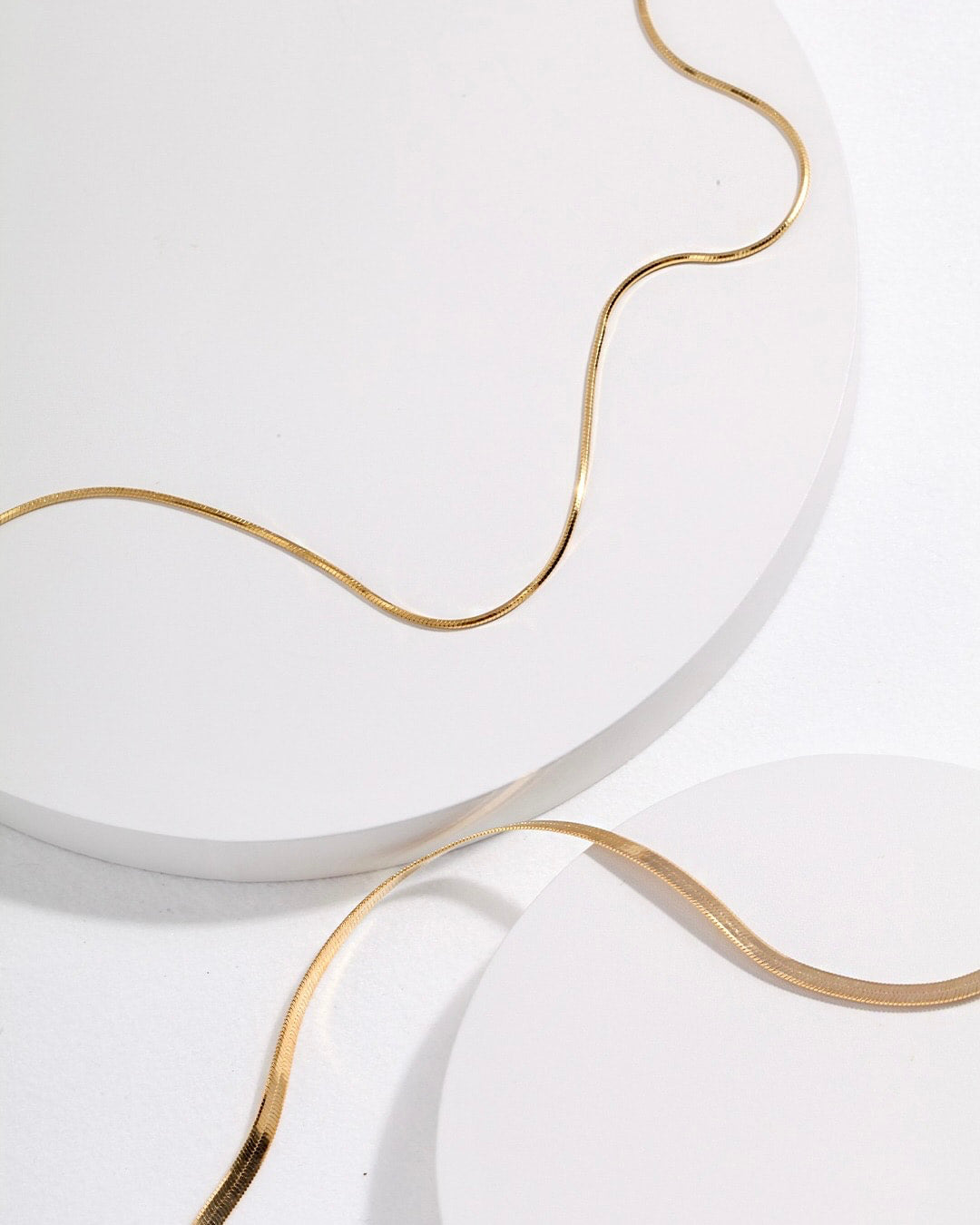 18K Gold Plated Vermeil Snake Chain Necklace