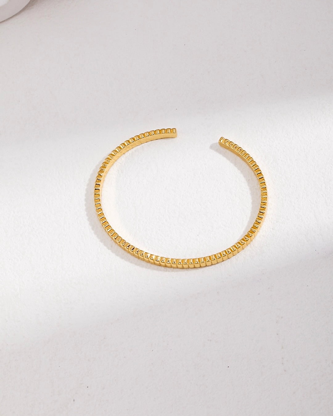 18K Gold Plated Vermeil Natural Pearl Wave Cuff Bracelet