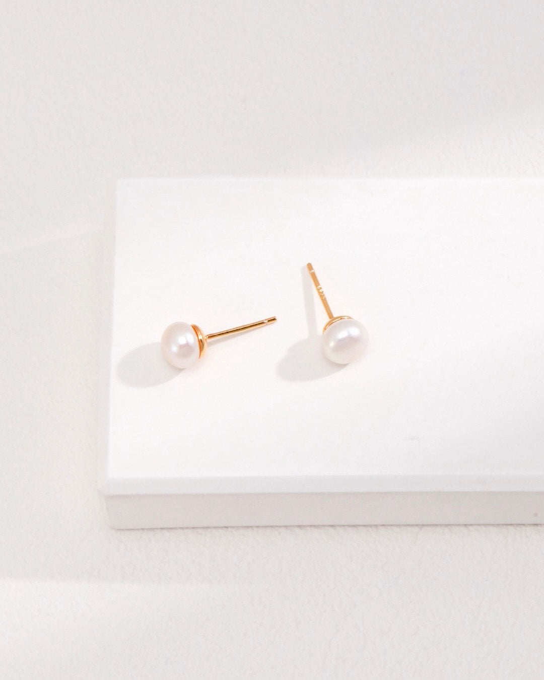 18K Gold Plated Vermeil Natural Pearl Mixed Convertible Drop Earrings