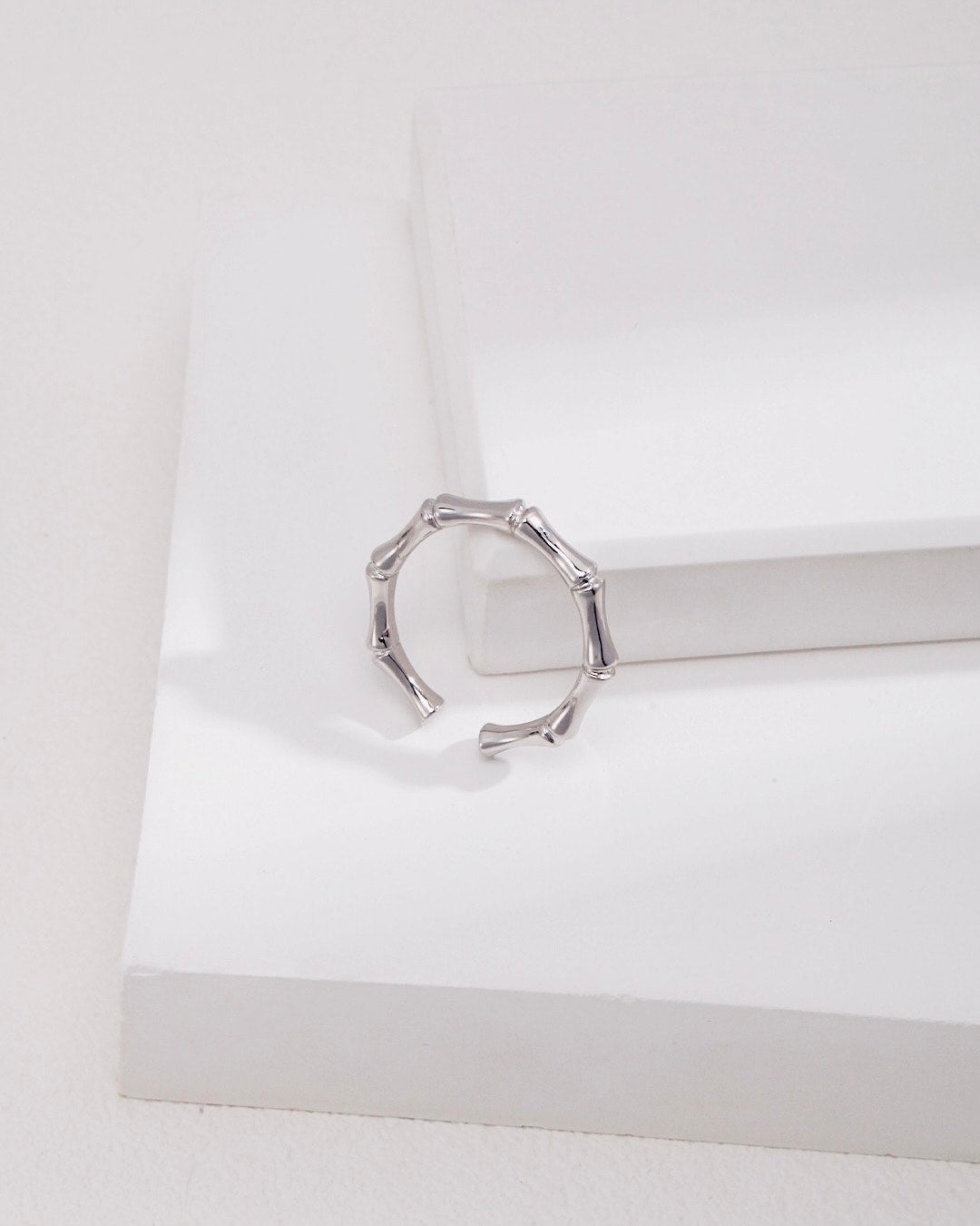 18K Gold Plated Vermeil Open Bamboo Knot Ring